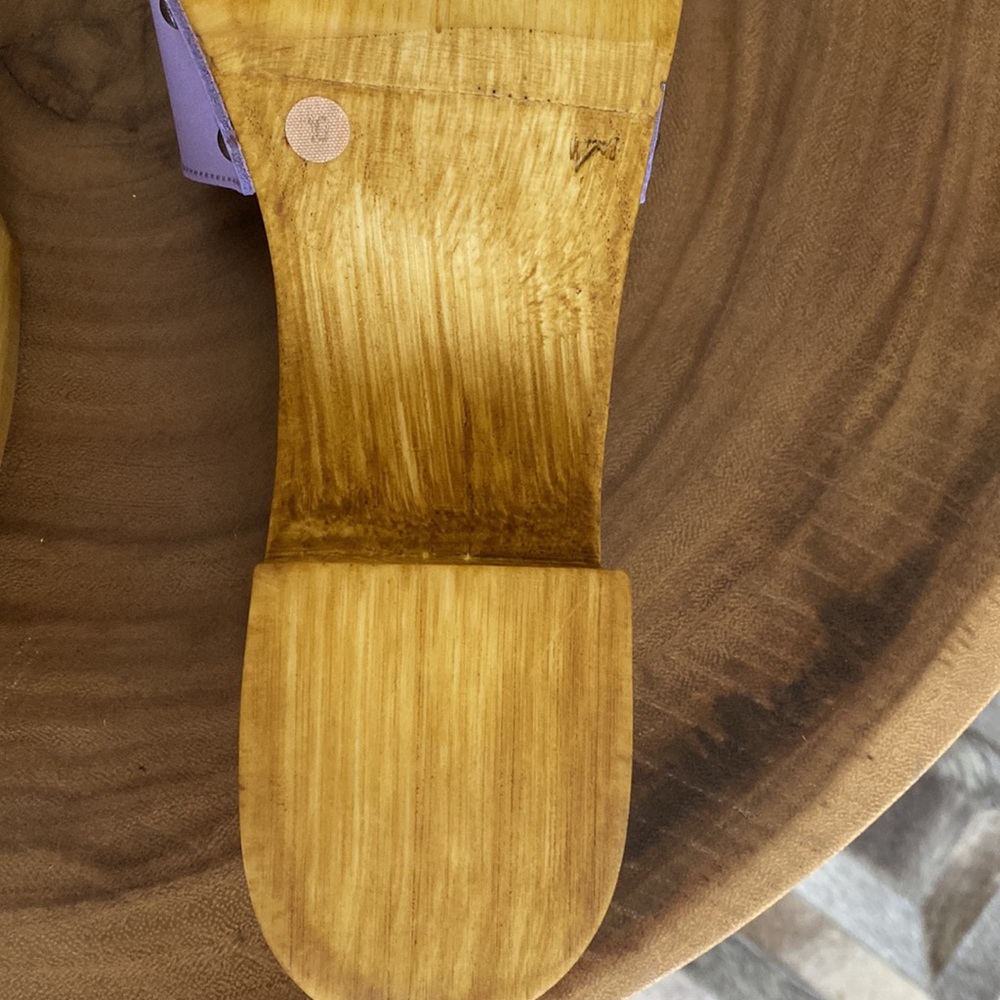 ๐ Anthropologie x Seychelles Marine Layer wooden Clog Sandals - Picture 7 of 11